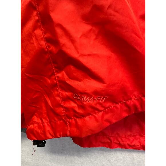 Nike Clima-Fit Vintage Nylon Reflective Full Zip Jacket Woman M 8-10 Red Grey - Picture 3 of 8